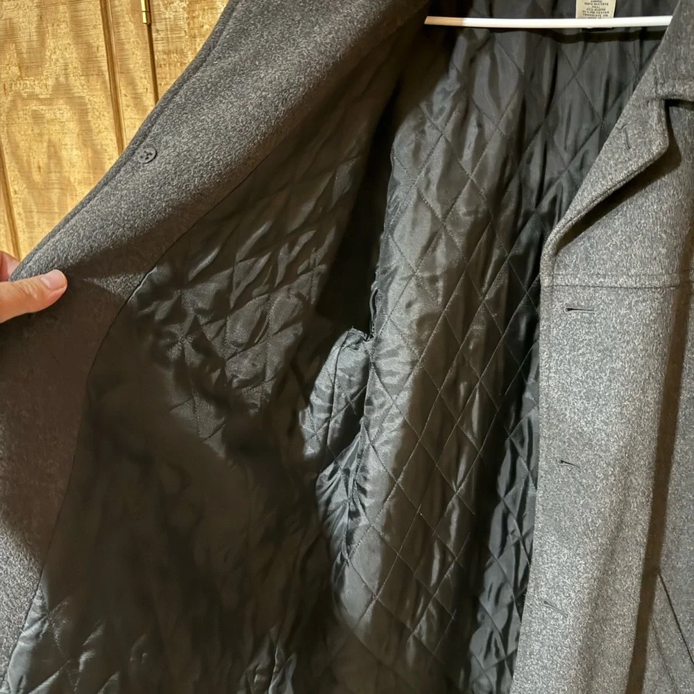 J. Crew Men's Charcoal Pea Coat